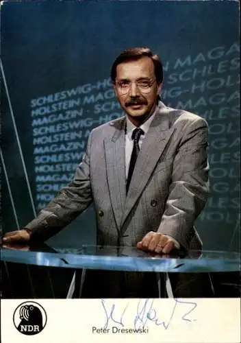 Ak Schauspieler Peter Dresewski, Portrait, Autogramm, NDR
