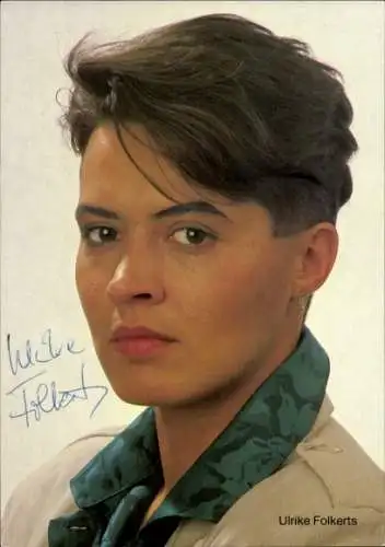 Ak Schauspielerin Ulrike Folkerts, Portrait, Autogramm, SWF