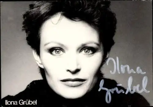 Ak Schauspieler Ilona Grübel, Portrait, Autogramm