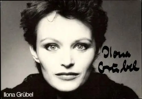 Ak Schauspieler Ilona Grübel, Portrait, Autogramm