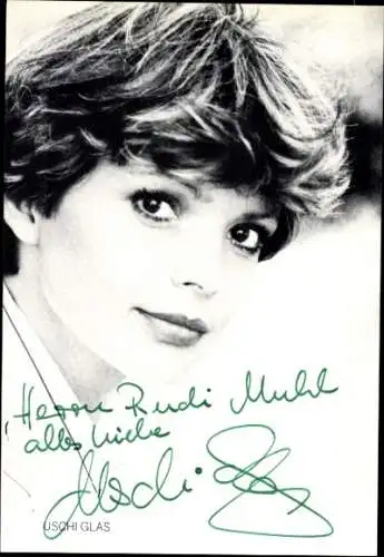 Ak Schauspielerin Uschi Glas, Portrait, Autogramm