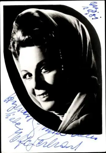 Ak Schauspielerin Elfe Gerhard, Portrait, Autogramm