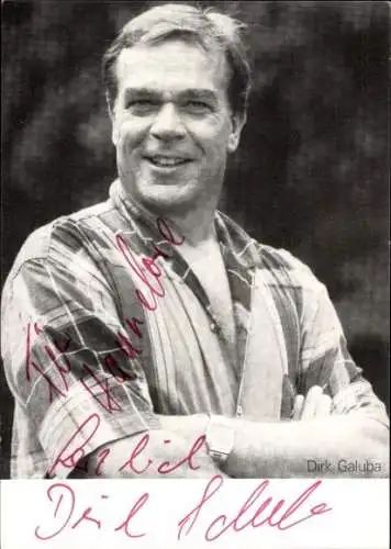 Ak Schauspieler Dirk Galuba, Portrait, Autogramm