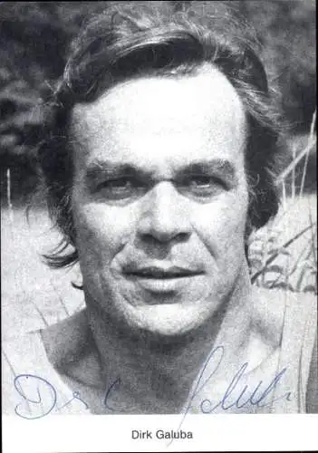 Ak Schauspieler Dirk Galuba, Portrait, Autogramm
