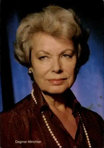 Ak Schauspielerin Dagmar Altrichter, Portrait, Autogramm