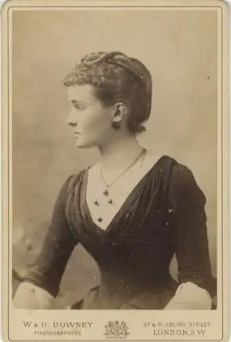 Cabinet Foto Herzogin Luise Margarethe v. Connaught, geb. Prinzessin v. Preußen