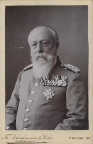 Cabinet Foto Großherzog Friedrich I. von Baden