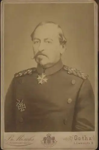 Cabinet Foto Herzog Ernst II. von Sachsen-Coburg-Gotha