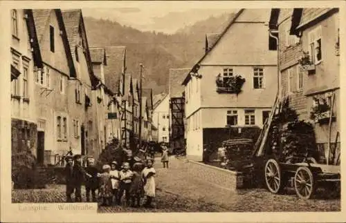 Ak Bad Laasphe im Kreis Siegen Wittgenstein, Wallstraße