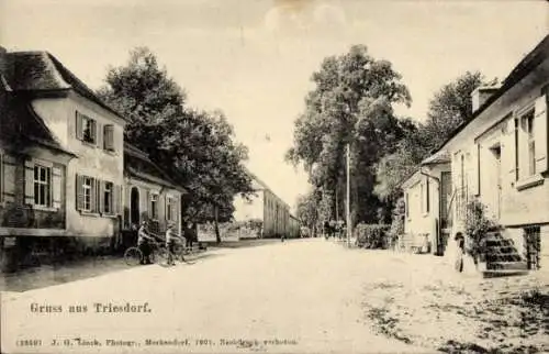 Ak Triesdorf Weidenbach in Mittelfranken, Straßenpartie