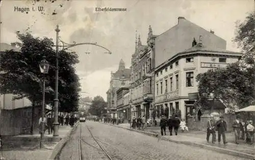Ak Hagen in Westfalen, Elberfelderstraße