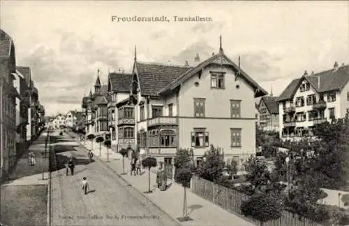 Ak Freudenstadt im Schwarzwald, Turnhallestraße