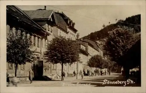 Ak Sonneberg in Thüringen, Breite Straße