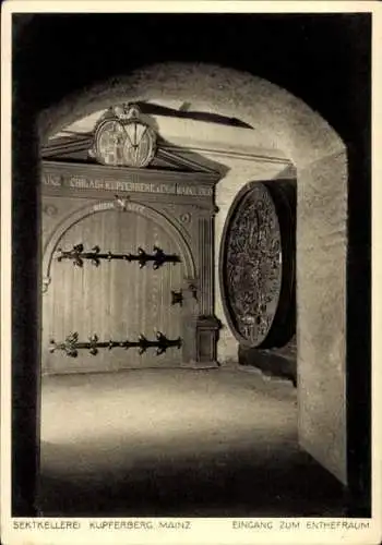 Ak Mainz am Rhein, Sektkellerei Kupferberg, Enthefraum