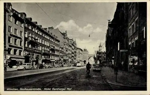 Ak München, Neuhauserstraße, Hotel Bamberger Hof