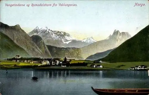 Ak Norwegen, Vengetinderne og Romsdalshorn fra Veblungsnaes