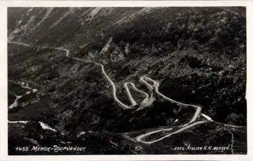 Ak Merok Geiranger Norwegen, Gesamtansicht