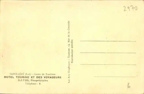 Ak Saint Céré Lot, Hotel du Touring