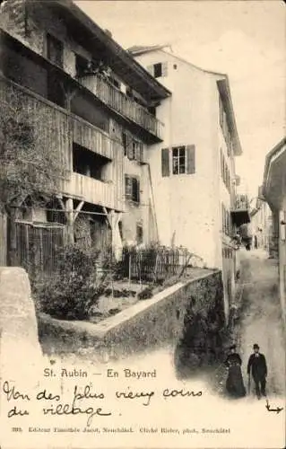 Ak Saint Aubin Sauges Kanton Neuenburg, En Bayard