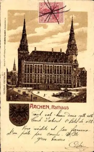 Wappen Litho Aachen, Rathaus
