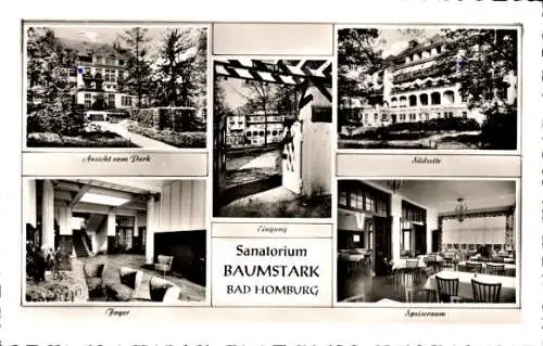Ak Bad Homburg vor der Höhe Hessen, Sanatorium Baumstark