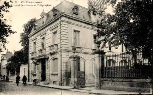 Ak Châteauroux Indre, Hotel des Postes et Telegraphes