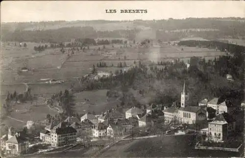 Ak Les Brenets Kanton Neuenburg, Panorama