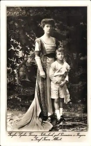 Ak Gräfin Sophia Törring Jettenbach, Prinzessin von Bayern, Graf Franz Albert