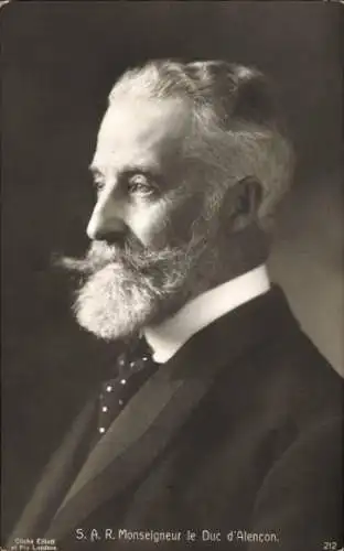 Ak Seine Königliche Hoheit Monsignore der Herzog von Alençon