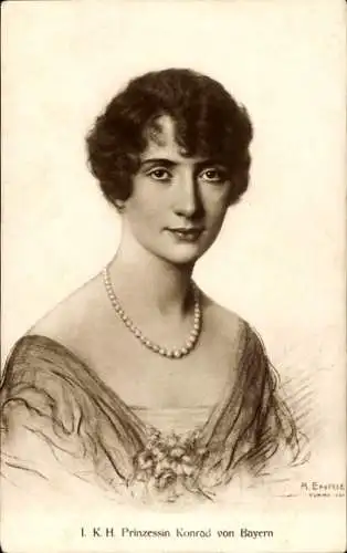 Künstler Ak Enrie, A., Prinzessin Konrad von Bayern