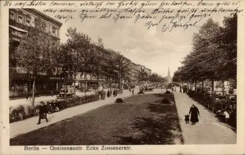 Ak Berlin Kreuzberg, Gneisenaustraße Ecke Zossener Straße