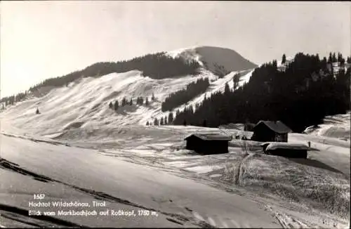 Ak Wildschönau Tirol, Hochtal, Roßkopf, Berghütten