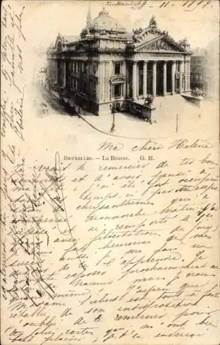 Ak Bruxelles Brüssel, Börse