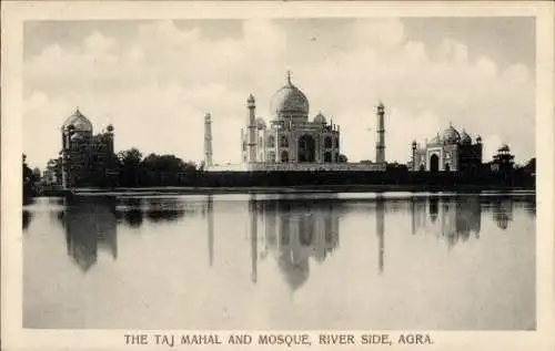 Ak Agra Indien, Taj Mahal und Moschee