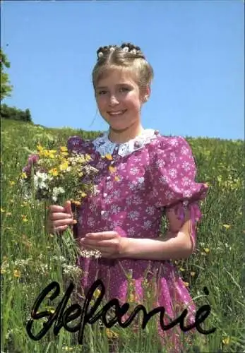 Autogrammkarte Sängerin Stefanie Hertel, Portrait