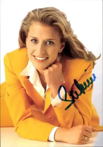 Autogrammkarte Sängerin Stefanie Hertel, Portrait