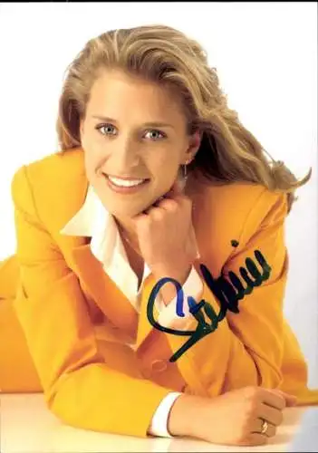 Autogrammkarte Sängerin Stefanie Hertel, Portrait