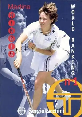 Ak Tennisspielerin Martina Hingis, Autogramm