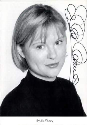 Ak Schauspielerin Sybille Waury als Tanja Schildknecht Dressler, Lindenstraße, Portrait, Autogramm