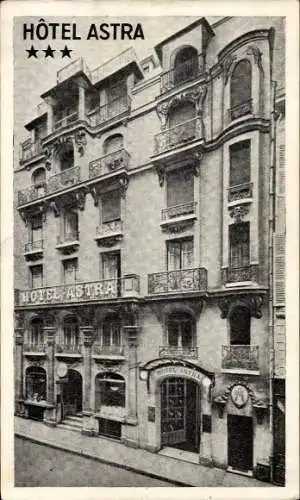 Ak Paris IX, Hotel Astra, Rue Caumartin