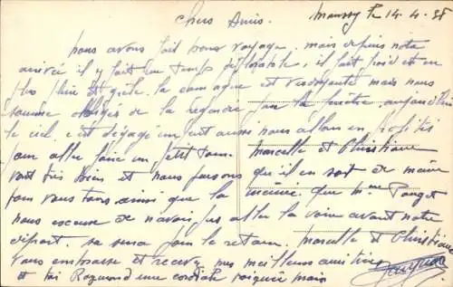 Ak Moussy Nievre, Vue generale