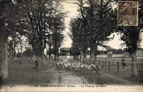 Ak Châteaumeillant Cher, Champ de foire