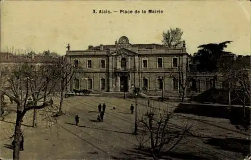 Ak Alès Alais Gard, Place de la Mairie