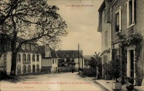 Ak Salies de Béarn Pyrénées Atlantiques, Avenue St-Martin, Gendarmerie
