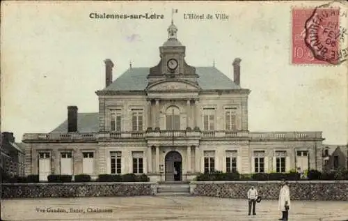 Ak Chalonnes sur Loire Maine et Loire, Rathaus