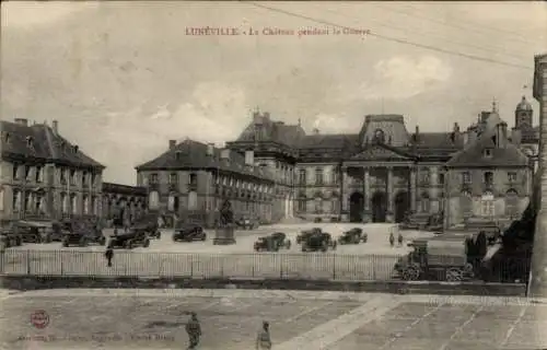 Ak Lunéville Meurthe et Moselle, Schloss während des Krieges