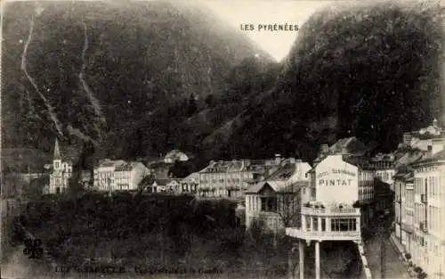 Ak Luz Saint Sauveur Hautes Pyrénées, Panorama, Hotel Pintat