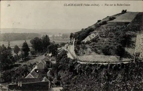 Ak Clachaloze Seine et Oise, Blick auf Roche Guyon