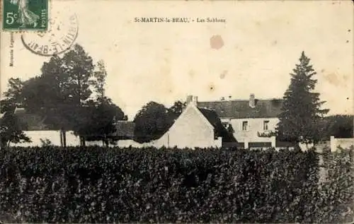 Ak Saint Martin le Beau Indre et Loire, Les Sablons