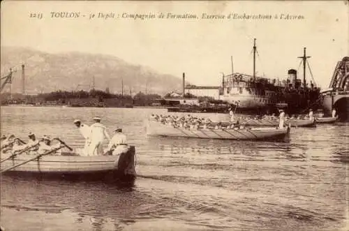 Ak Toulon Var, Ausbildungsunternehmen, Ruderbootübung
